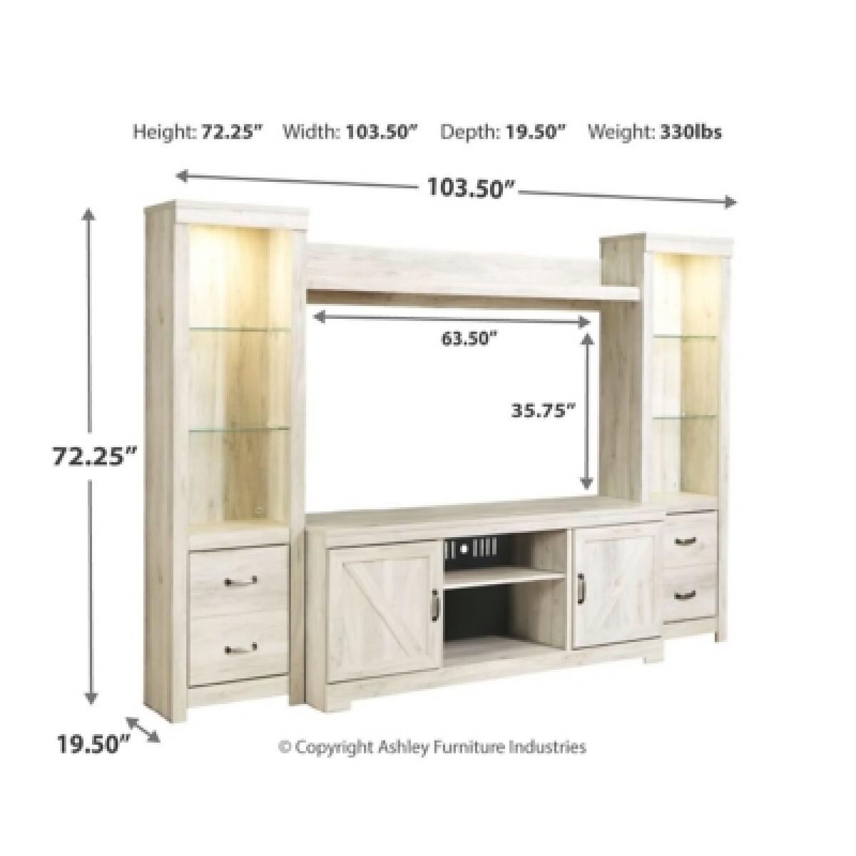 Bellaby 4-Piece Entertainment Center - Image 5