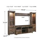 Trinell 4-Piece Entertainment Center - Image 4