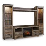 Trinell 4-Piece Entertainment Center with Electric Fireplace - Image 2