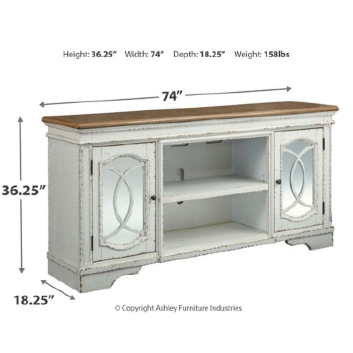 Realyn 74" TV Stand - Image 5