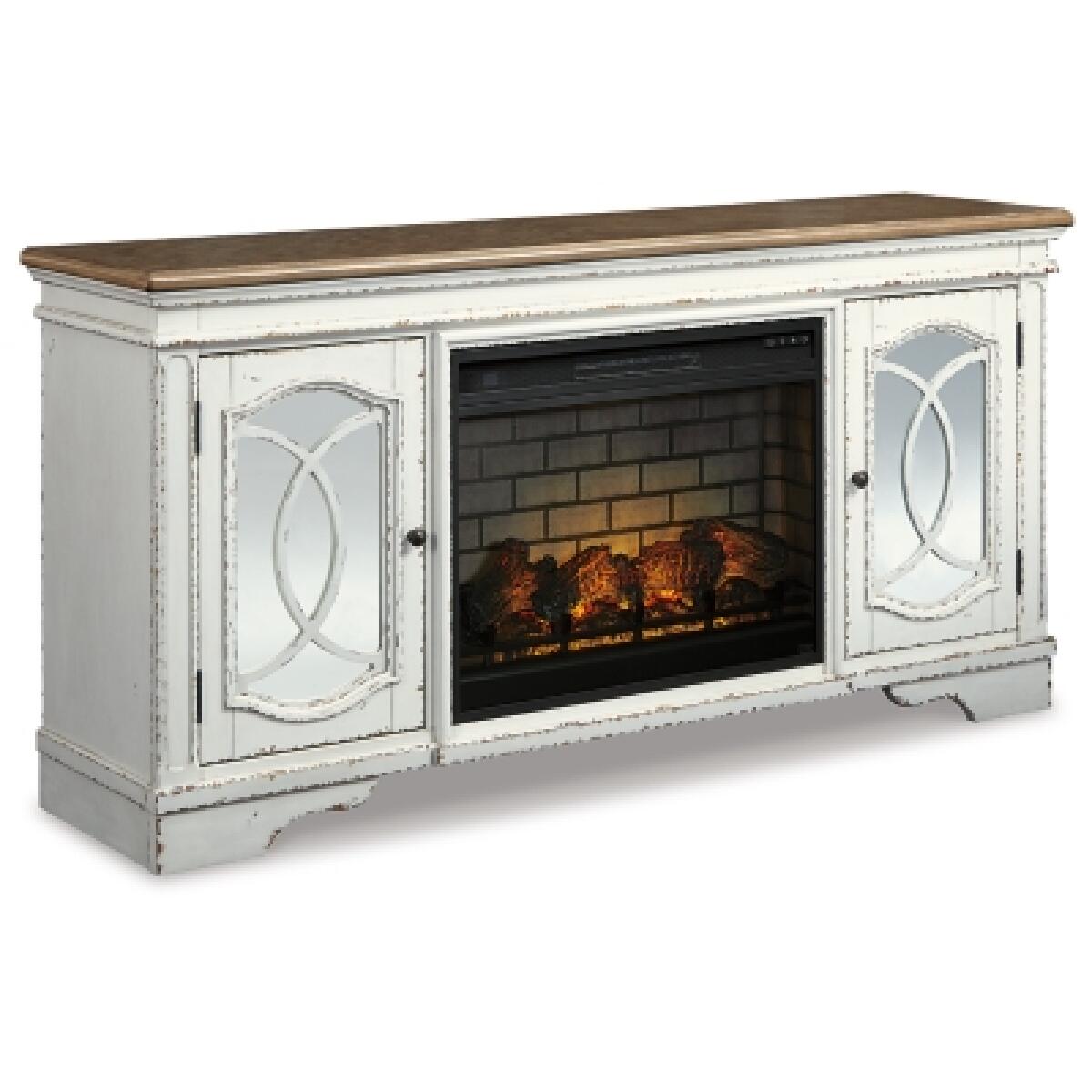 Realyn 74" TV Stand with Electric Fireplace - Image 2