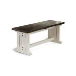 Carriage House Side Bench w/ Wood Seat