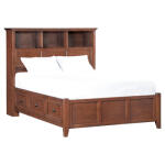 McKenzie Full Bookcase Storage Bed