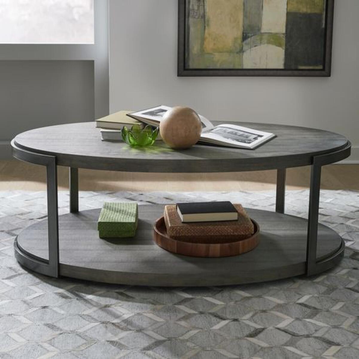Modern View Oval Cocktail Table - Image 5