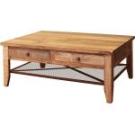 Antique Cocktail Table w/4 Drawers