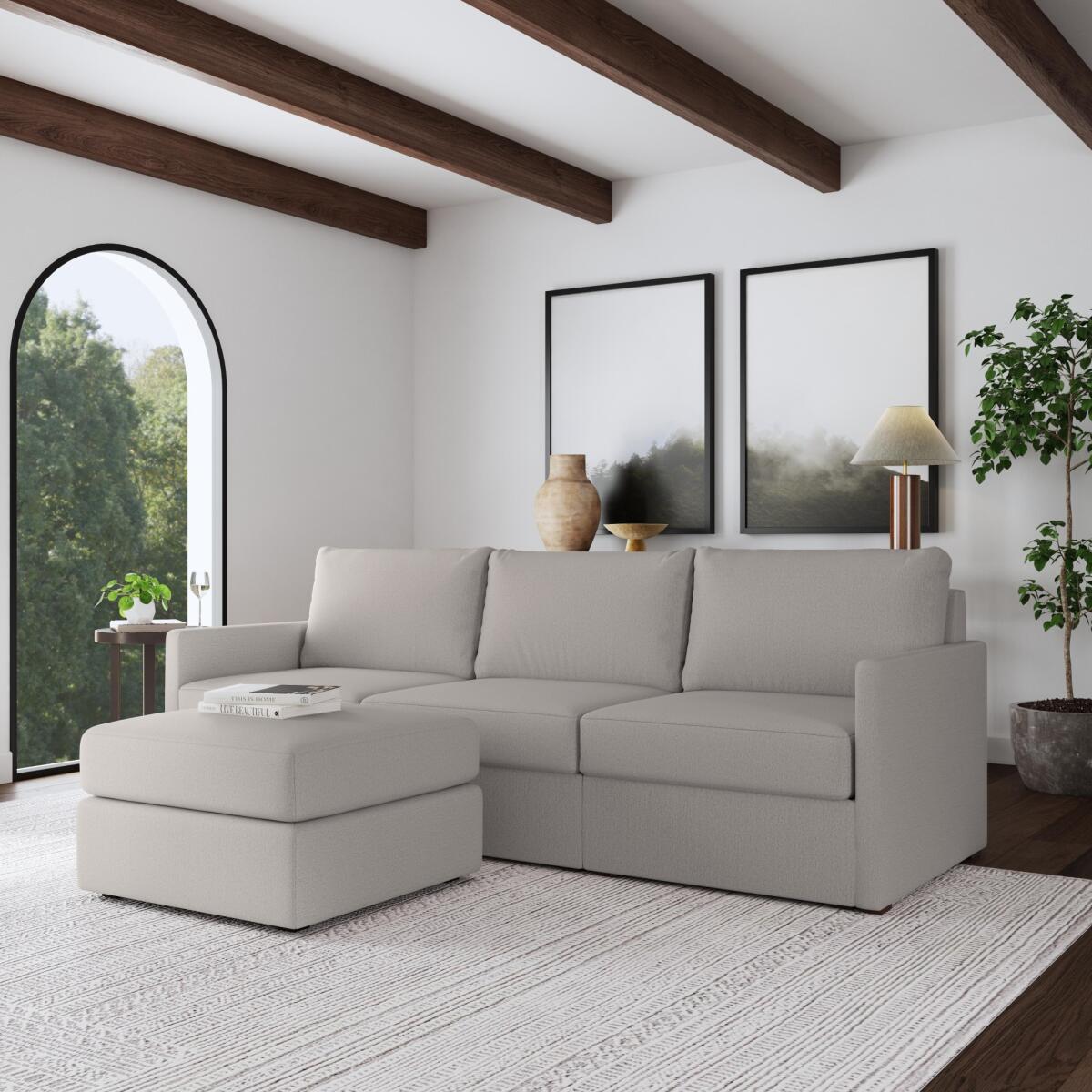 Flex Sofa with Narrow Arm and Ottoman by homestyles - Image 3