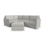 Flex 4-Seat Sectional with Narrow Arm and Ottoman by homestyles - Image 2