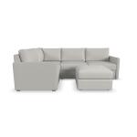 Flex 4-Seat Sectional with Narrow Arm and Ottoman by homestyles