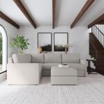 Flex 4-Seat Sectional with Narrow Arm and Ottoman by homestyles - Image 3