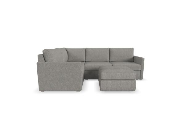 Flex 4-Seat Sectional with Narrow Arm and Ottoman by homestyles