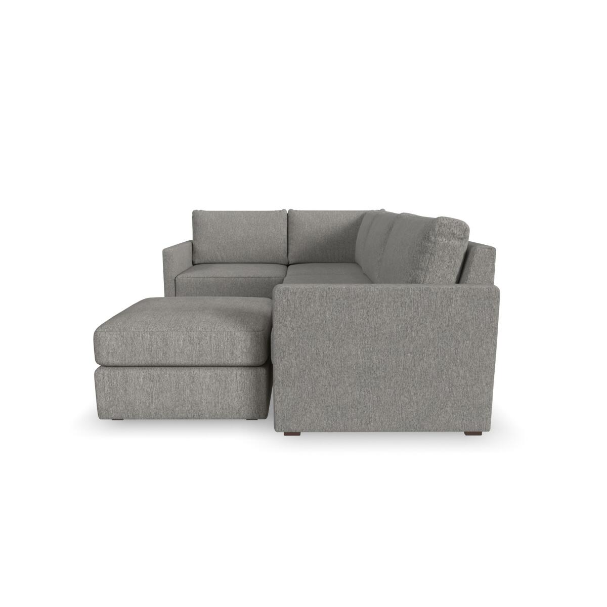 Flex 4-Seat Sectional with Narrow Arm and Ottoman by homestyles - Image 5