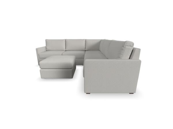 Flex 5-Seat Sectional with Narrow Arm and Ottoman by homestyles