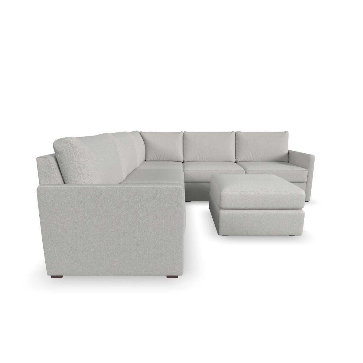 Flex 5-Seat Sectional with Narrow Arm and Ottoman by homestyles - Image 5