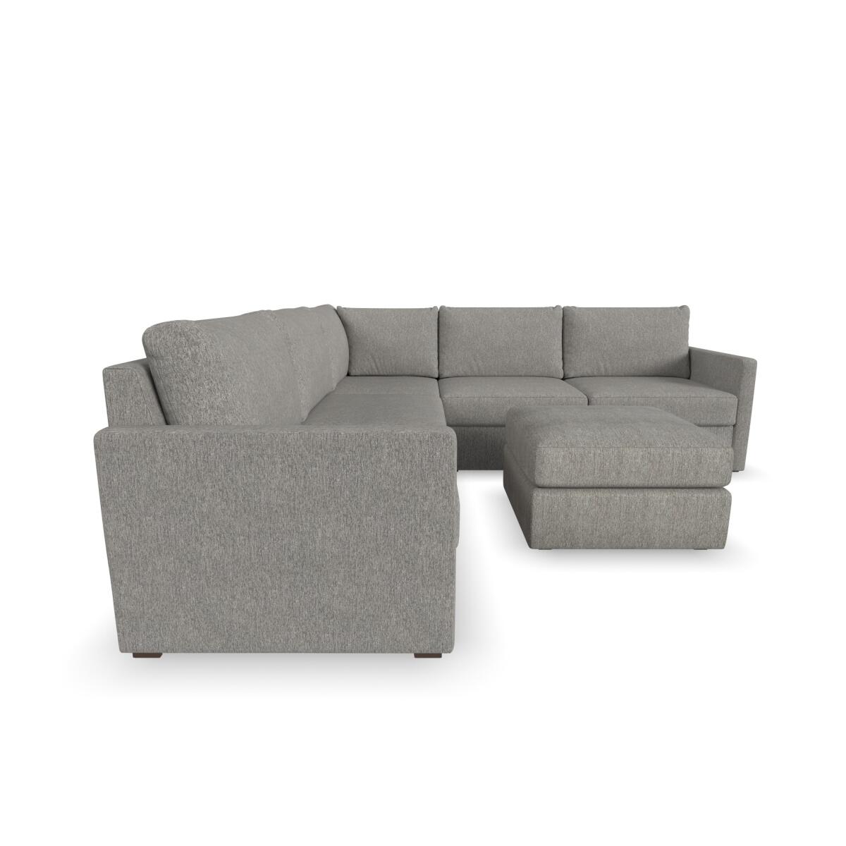 Flex 5-Seat Sectional with Narrow Arm and Ottoman by homestyles - Image 5