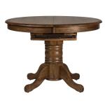 Carolina Crossing Pedestal Table Brown