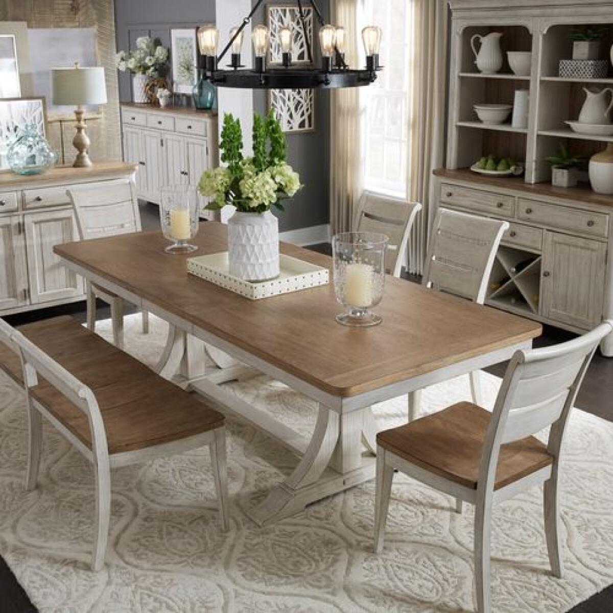Farmhouse Reimagined Trestle Table - Image 6