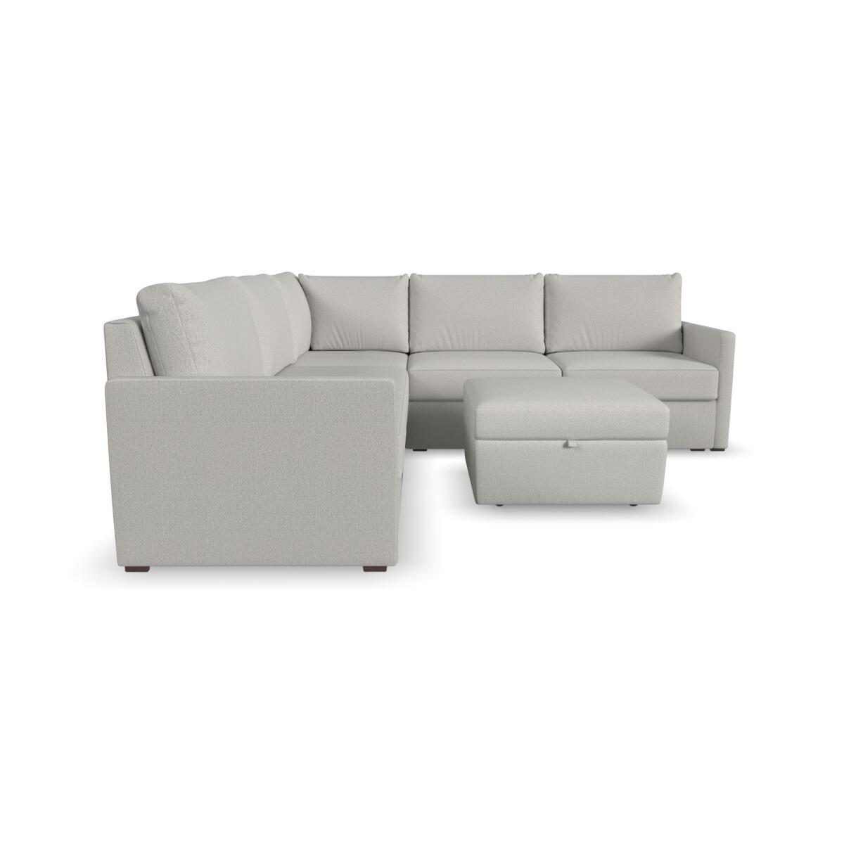Flex 5-Seat Sectional with Narrow Arm and Storage Ottoman by homestyles - Image 5
