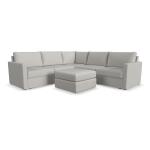 Flex 5-Seat Sectional with Standard Arm and Ottoman by homestyles - Image 2