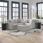 Flex 4-Seat Sectional with Narrow Arm and Storage Ottoman by homestyles - Image 3