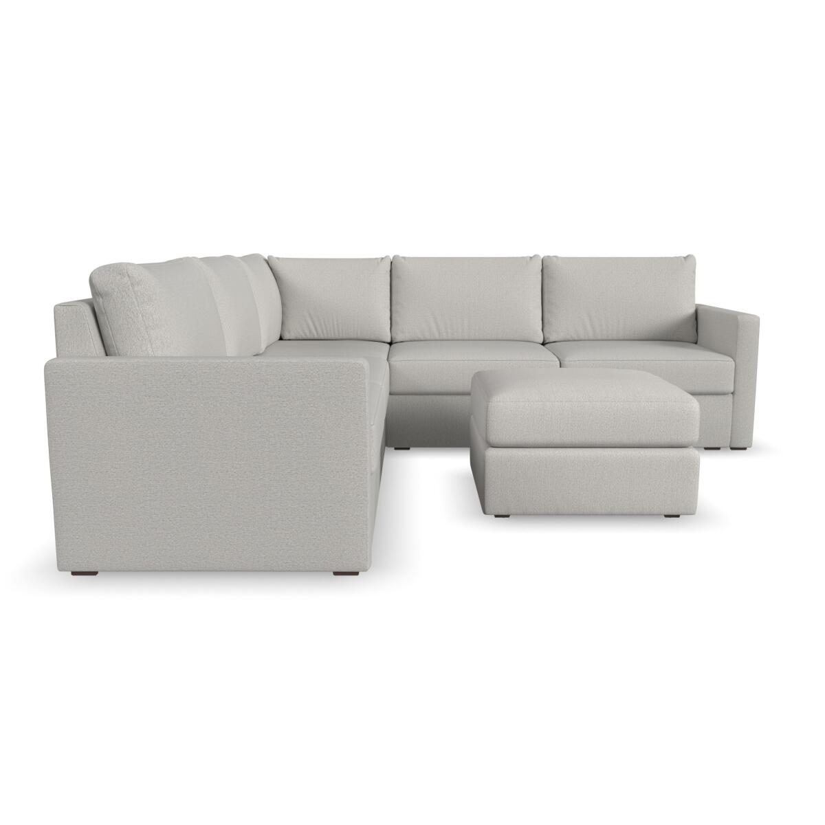 Flex 5-Seat Sectional with Standard Arm and Ottoman by homestyles - Image 5
