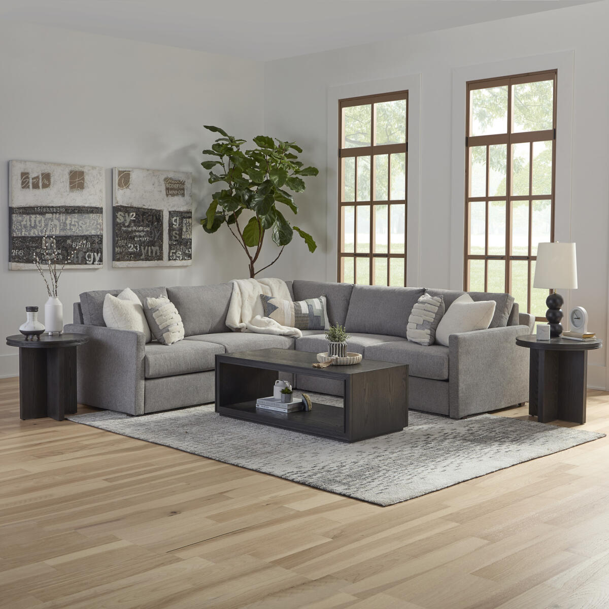 Flex 5-Seat Sectional with Narrow Arm by homestyles - Image 3