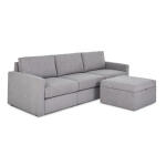 Flex Sofa with Standard Arm and Storage Ottoman by homestyles