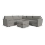 Flex 5-Seat Sectional with Standard Arm and Ottoman by homestyles - Image 2