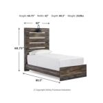 Drystan Twin Panel Bed with 4 Storage Drawers - Image 5