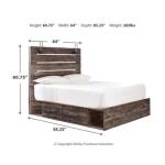 Drystan Queen Panel Bed with 4 Storage Drawers - Image 5